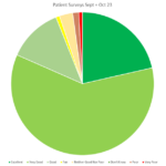 Patient Survey results pie chart for September and october 2023